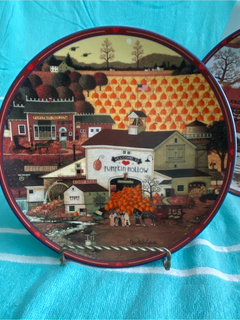 Charles Wysocki Peppercricket Grove 5th in series “The Pumpkin Hollow Emporium”